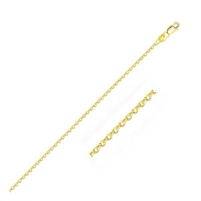 14k White Gold Diamond Cut Chain