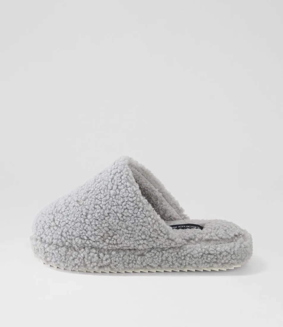 Pantofole in pile grigio Lounger DIANA FERRARI