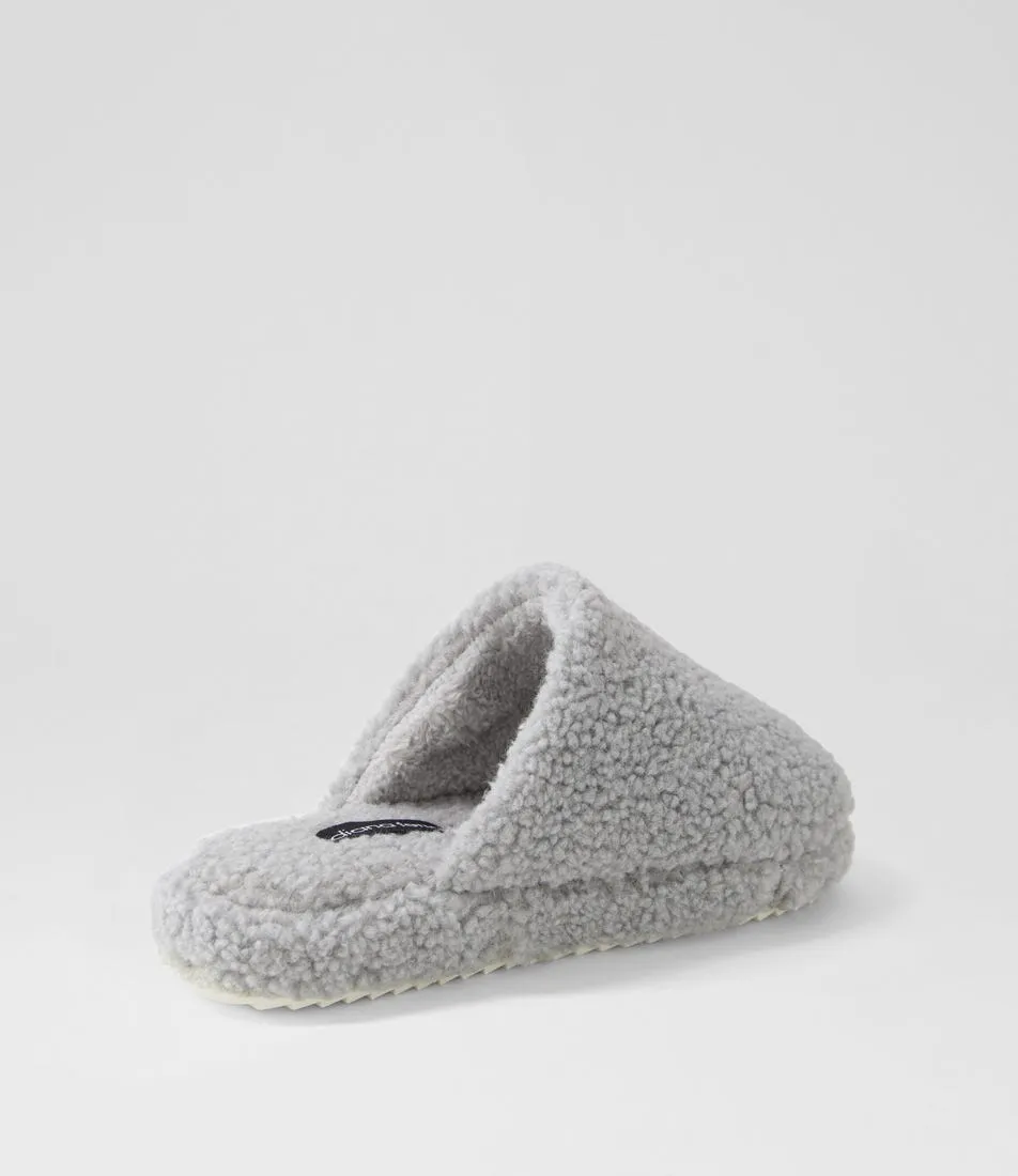 Pantofole in pile grigio Lounger DIANA FERRARI