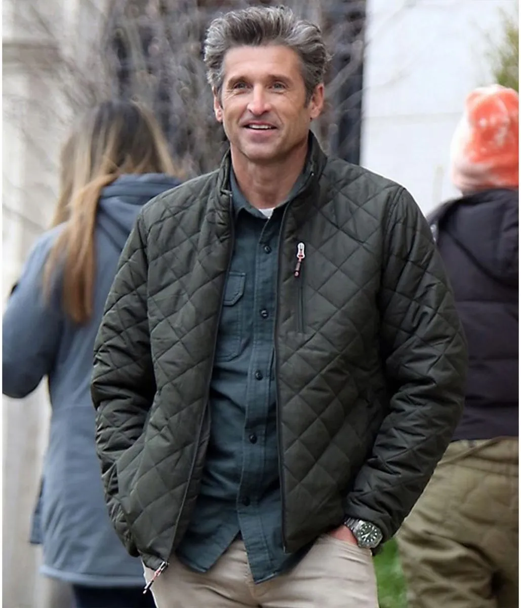 Green Puffer Jacket worn by Patrick Dempsey in Disenchanted