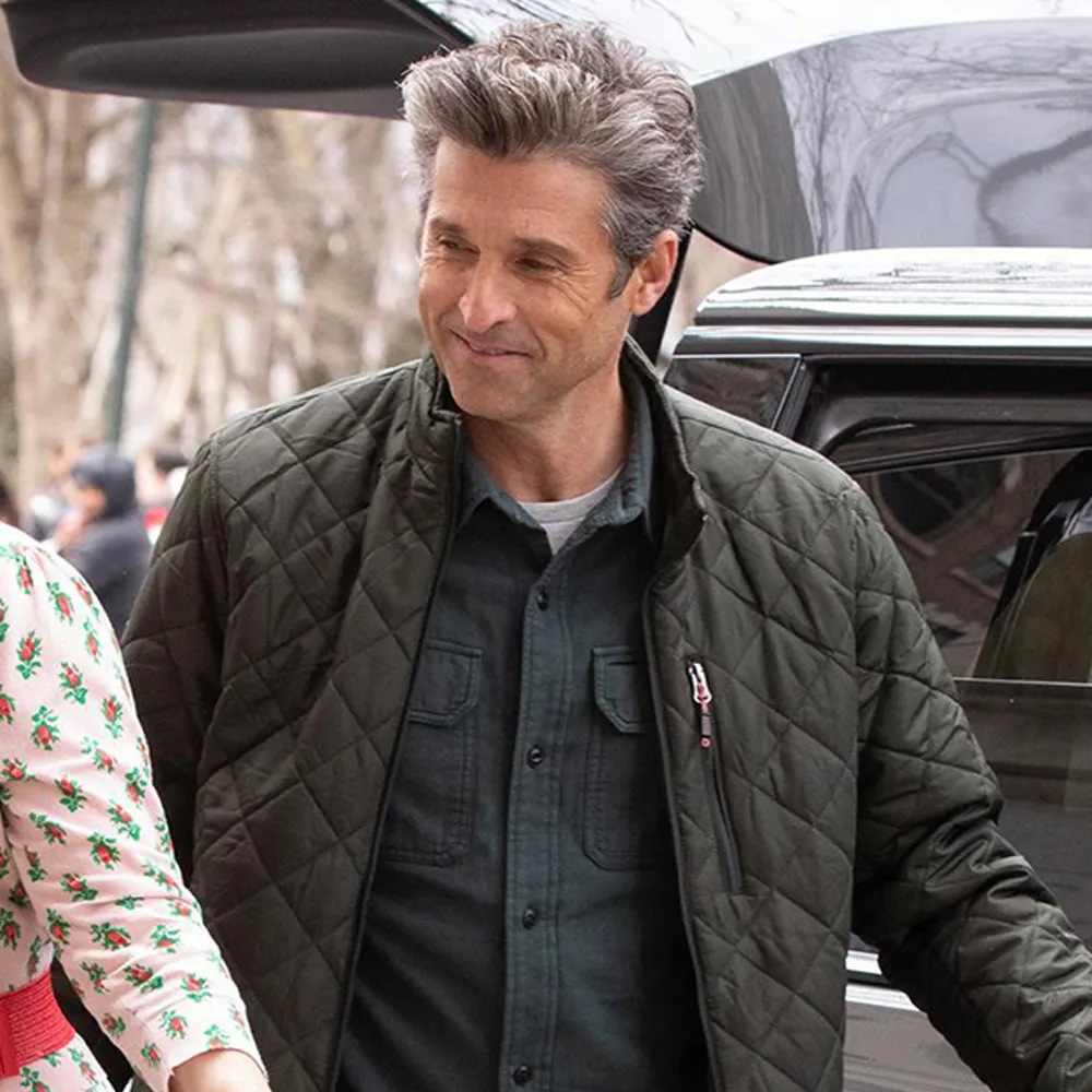 Green Puffer Jacket worn by Patrick Dempsey in Disenchanted