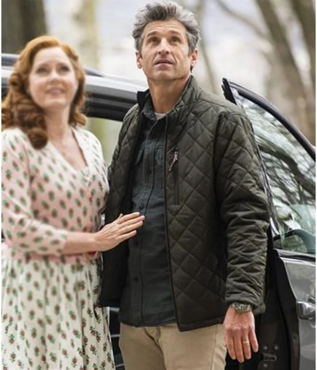 Green Puffer Jacket worn by Patrick Dempsey in Disenchanted