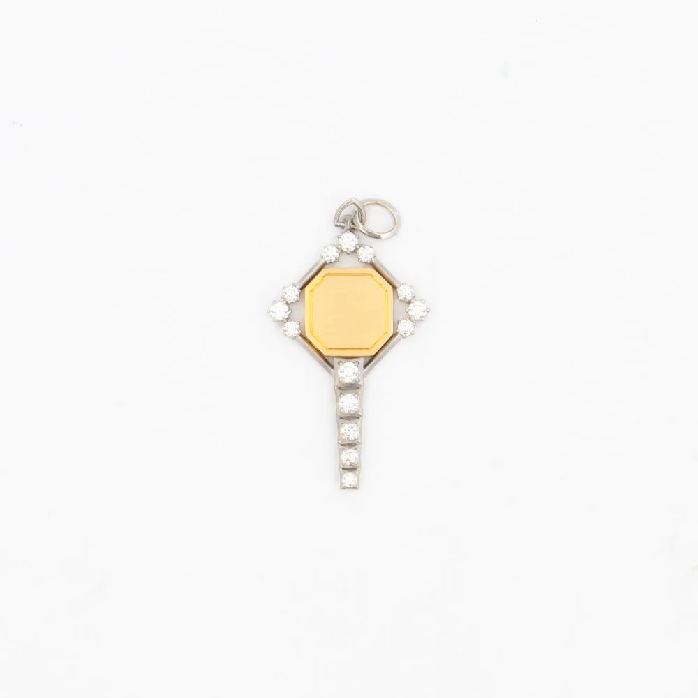 Large Harlow Two-Tone Key Charm