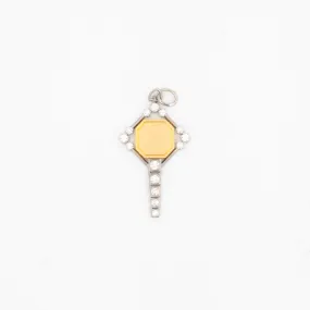 Large Harlow Two-Tone Key Charm