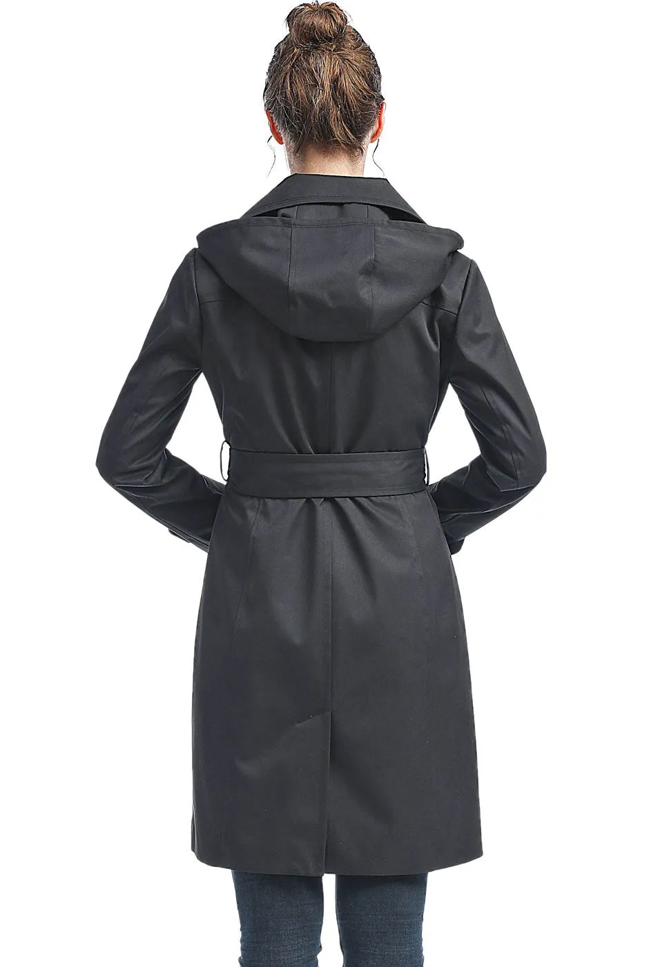 Eva Waterproof Hooded Trench Coat for Women by BGSD