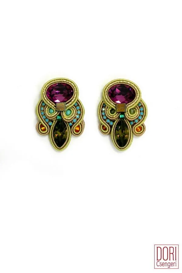 Glamorous Jewel Tone Earrings