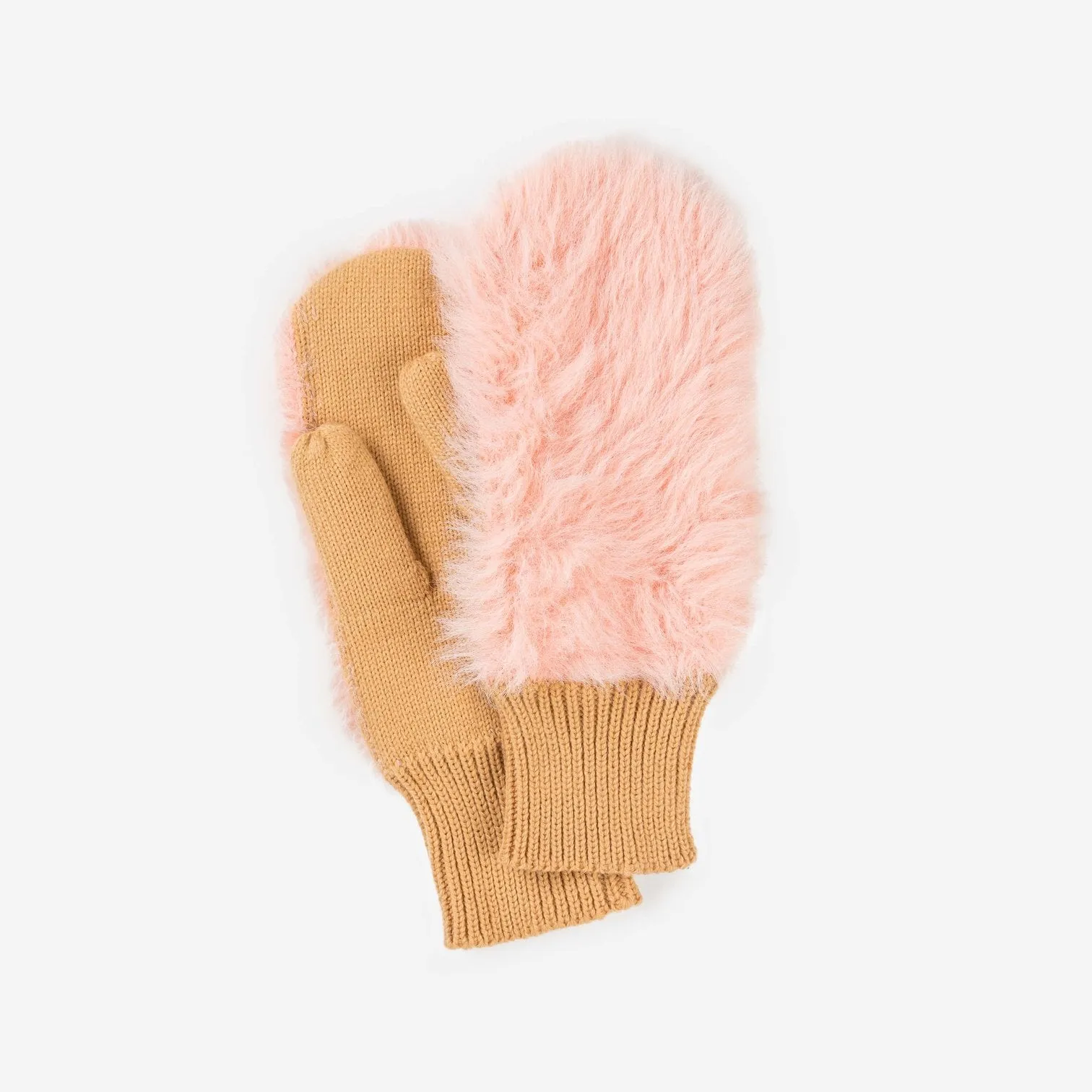 Faux Fur Mittens in Three Colors