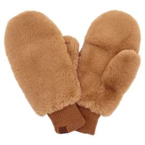 Faux Fur Mittens