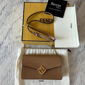 Fendi FF Diamond Embellished Crossbody Wallet