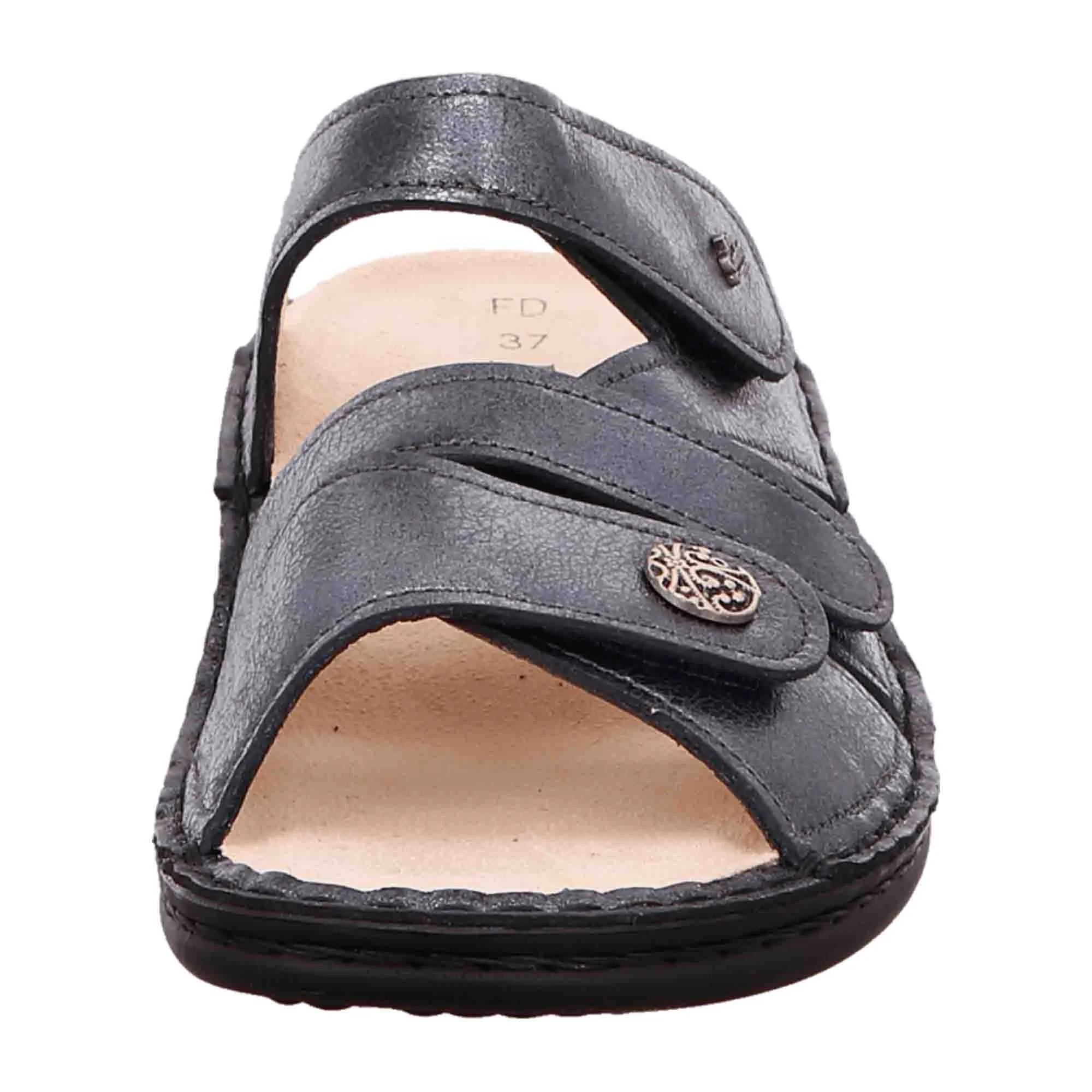 Customizable Insole Slide Sandals for Women - Finn Comfort Ventura-Soft - Jeans Blue