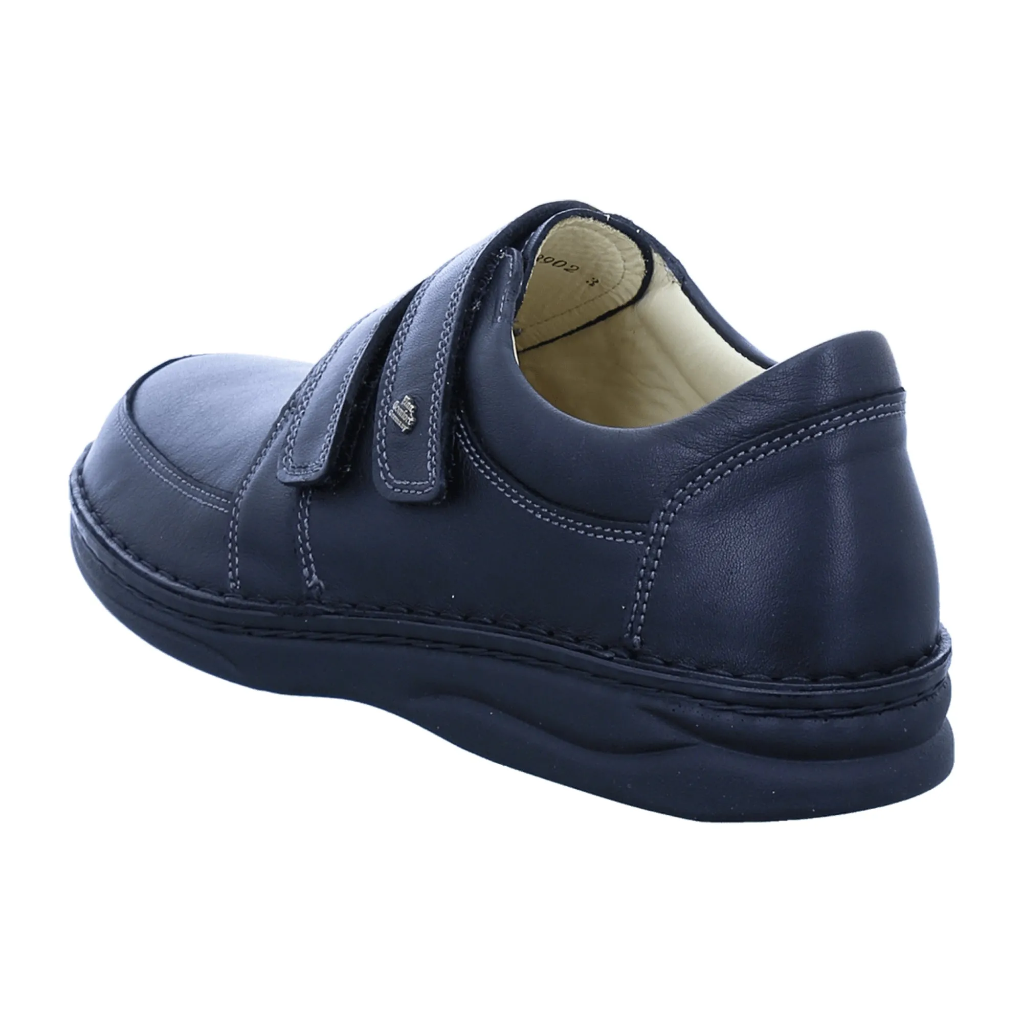 Finn Comfort Wicklow Men's Black Leather Slip-Ons - Comfortable Casual Shoes