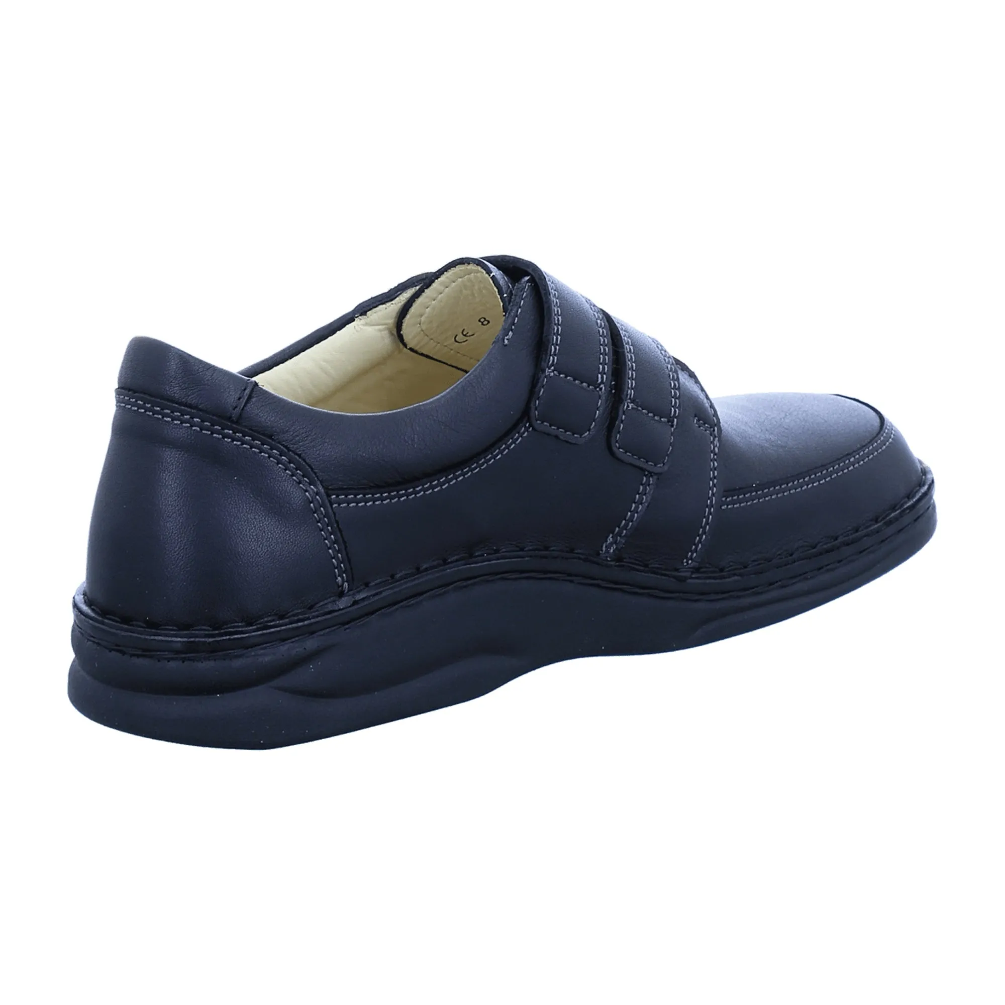 Finn Comfort Wicklow Men's Black Leather Slip-Ons - Comfortable Casual Shoes