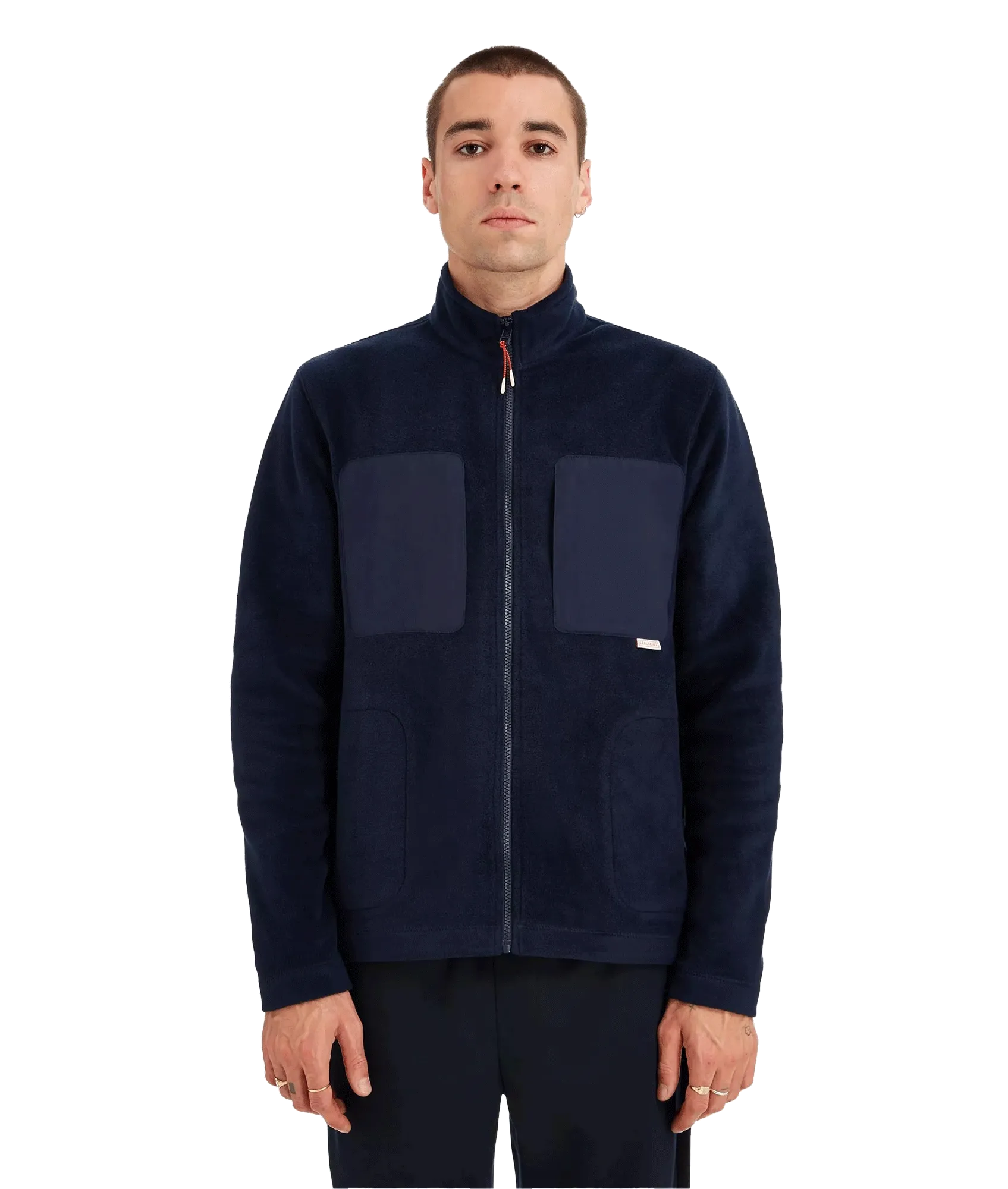 Navy Full Zip Fleece Jacket