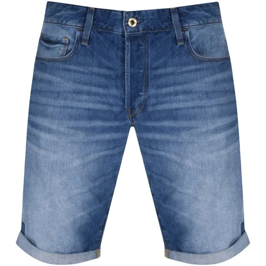 G-Star Raw 3301 Blue Denim Shorts