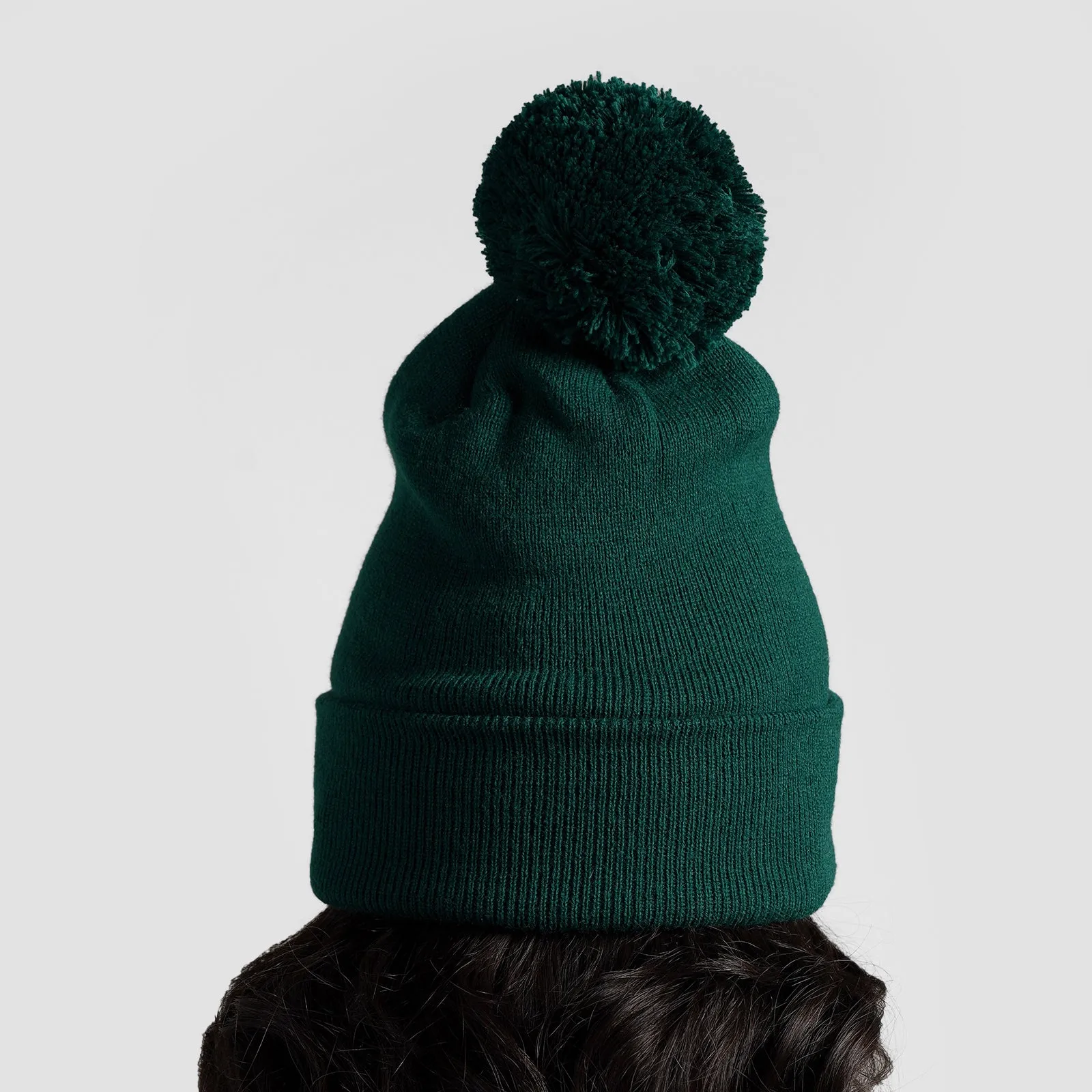 Green Pom Beanie