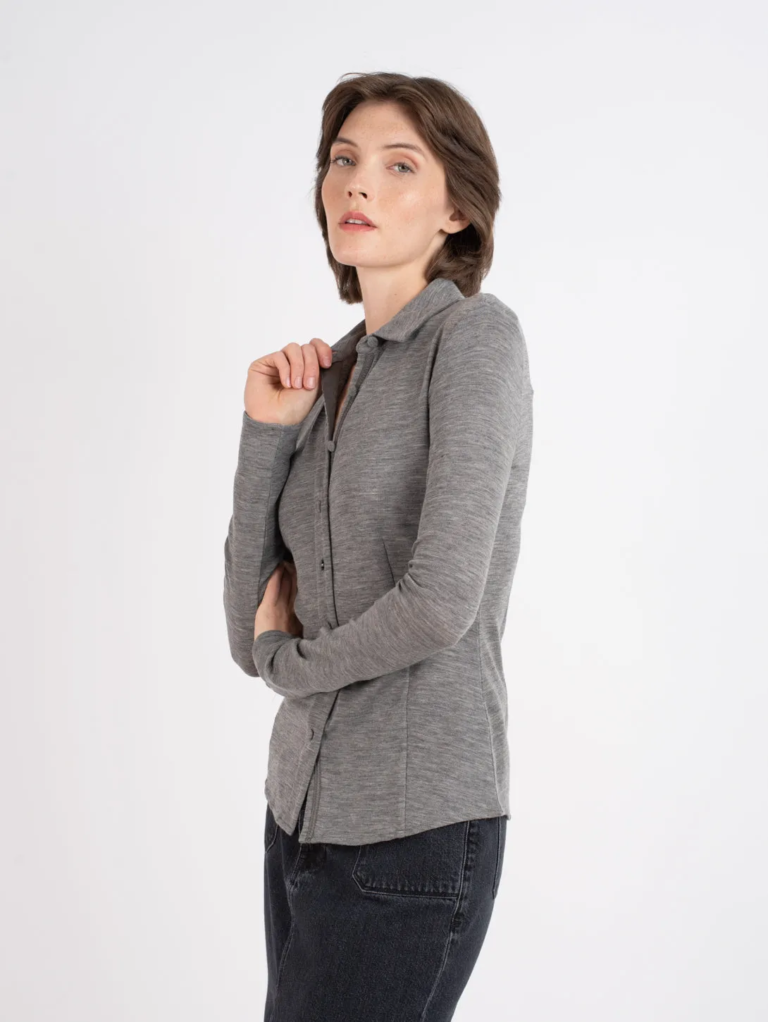 Heather Grey Harlow Shirt