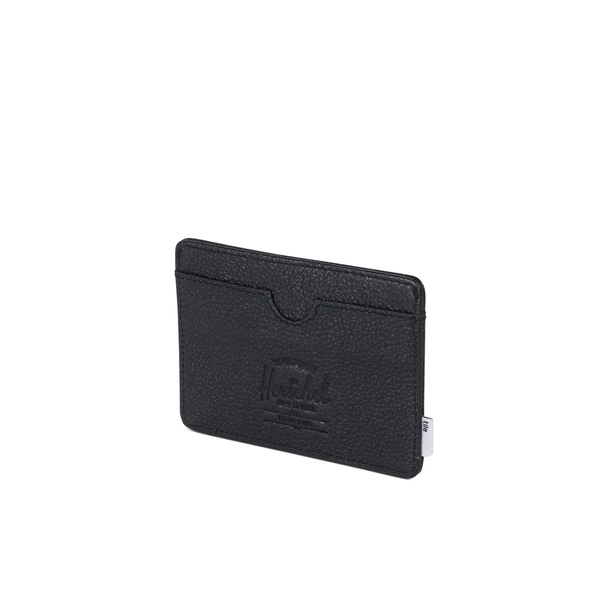 Tile Black Pebbled Leather Wallet