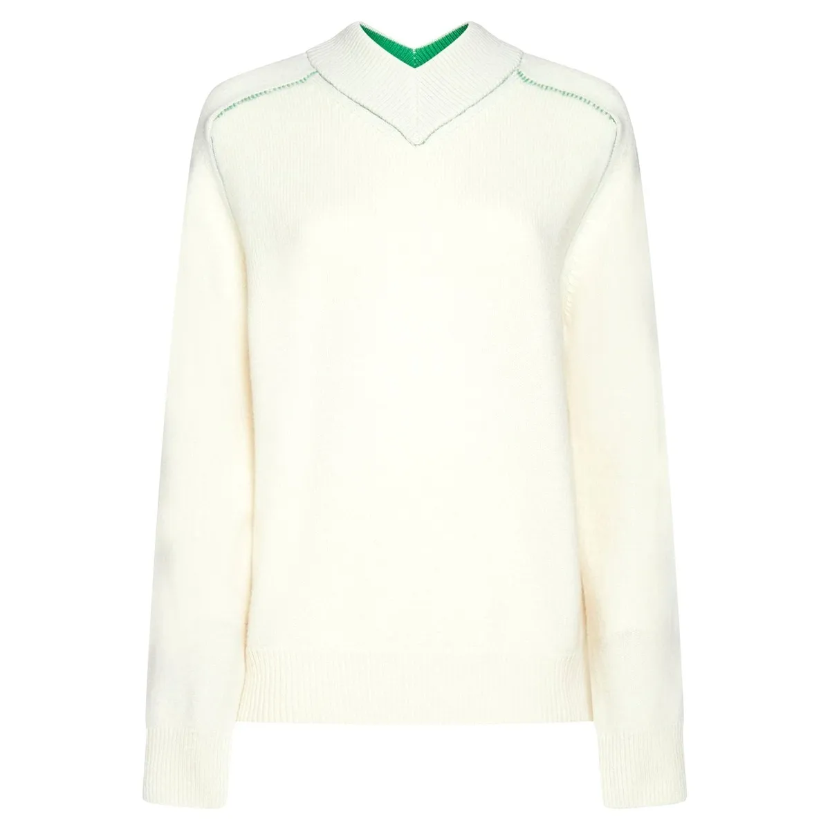 BOTTEGA VENETA Wool Long Sleeves Plain High-Neck Outlet