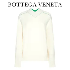 BOTTEGA VENETA Wool Long Sleeves Plain High-Neck Outlet