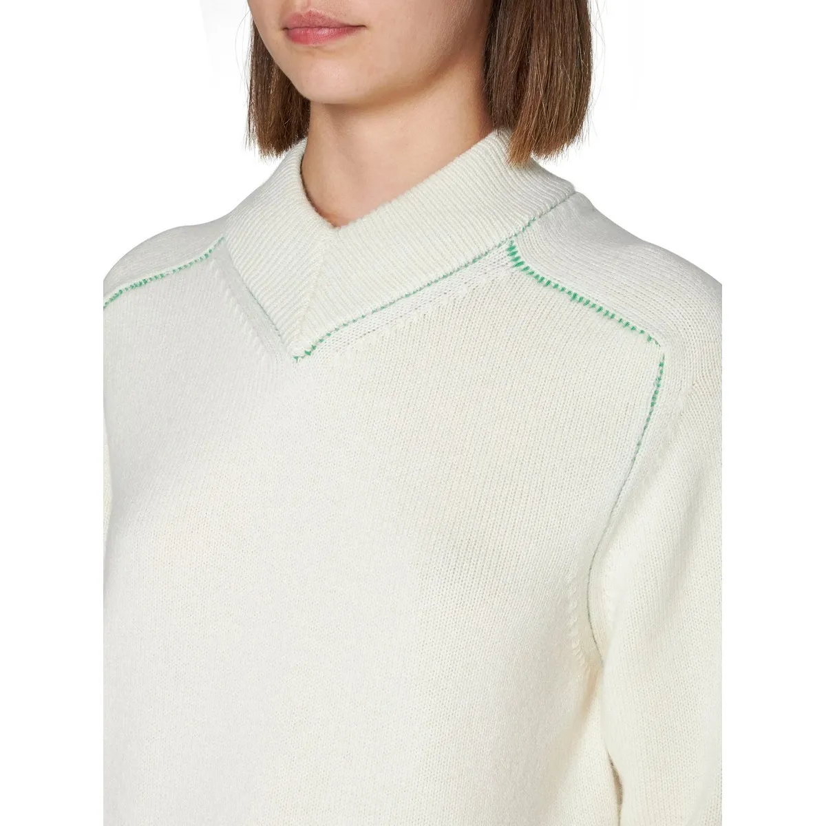 BOTTEGA VENETA Wool Long Sleeves Plain High-Neck Outlet