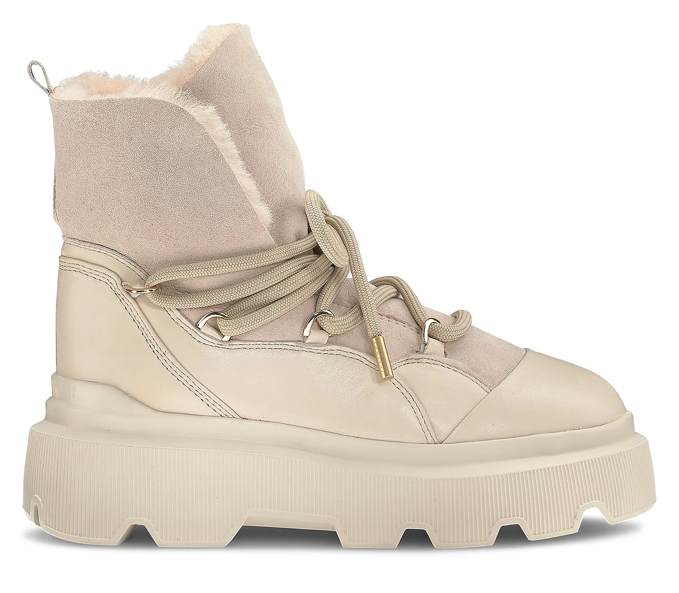 Inuikii Trekking Sneaker Boots in Cream