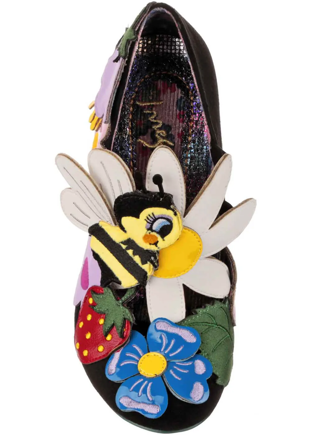 Pollen Pal Bee 50's Pumps in Black