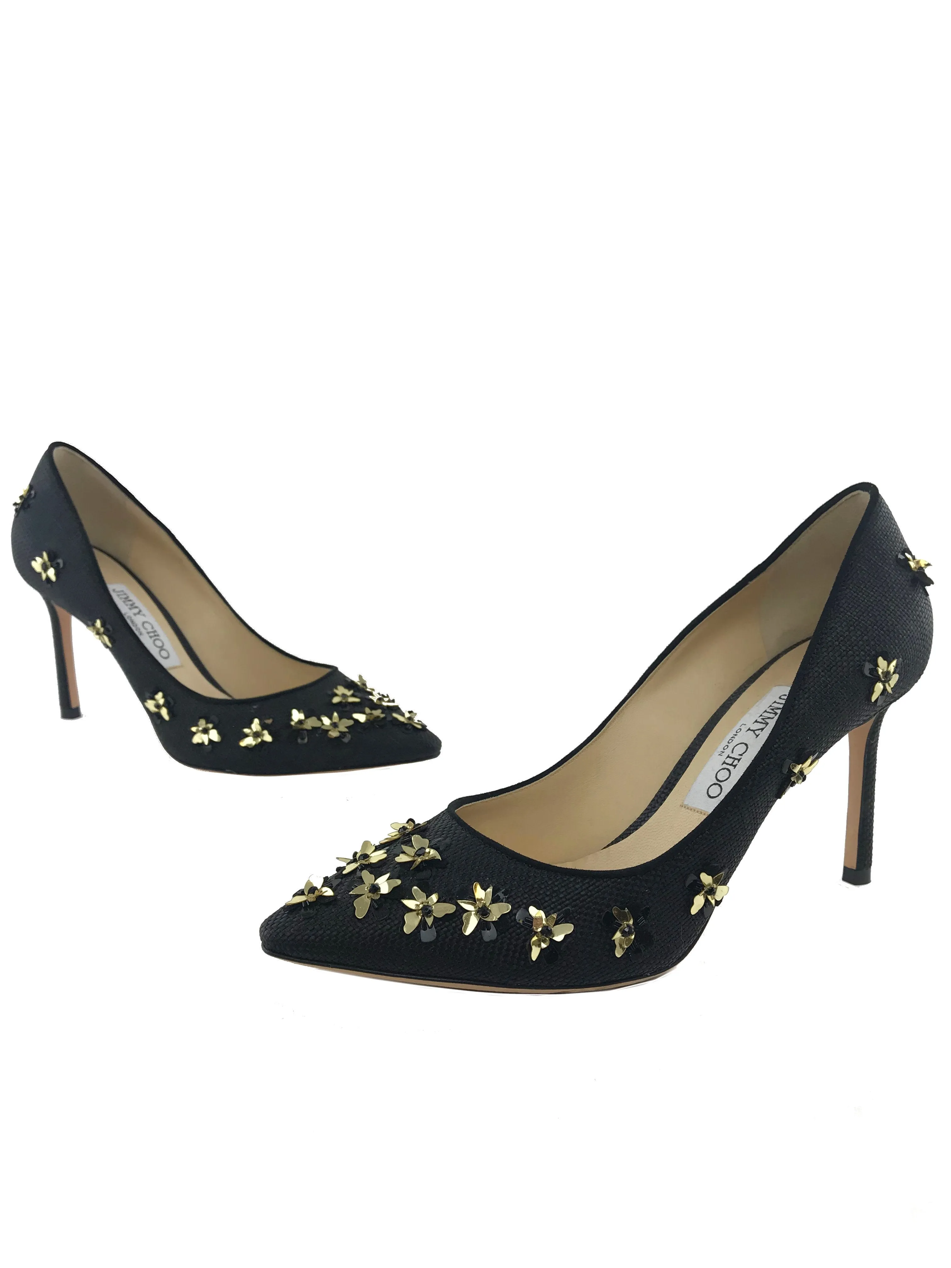 Romy Flower Raffia Pump by Jimmy Choo in Size 7.5