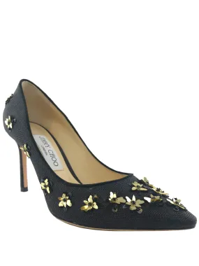 Romy Flower Raffia Pump by Jimmy Choo in Size 7.5