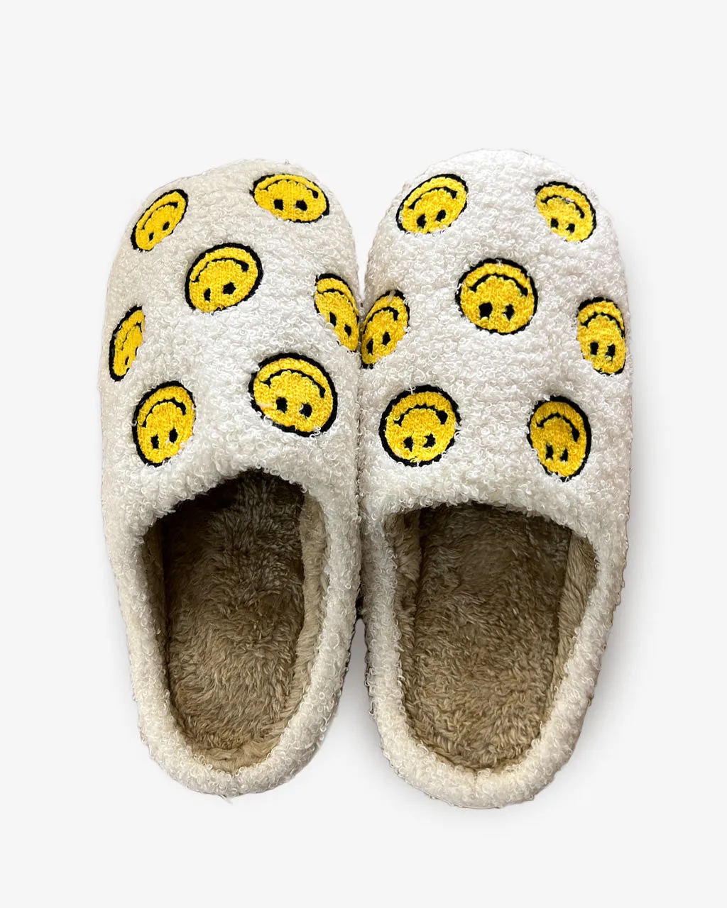 Sherpa Slippers with All-Over Katydid Pattern