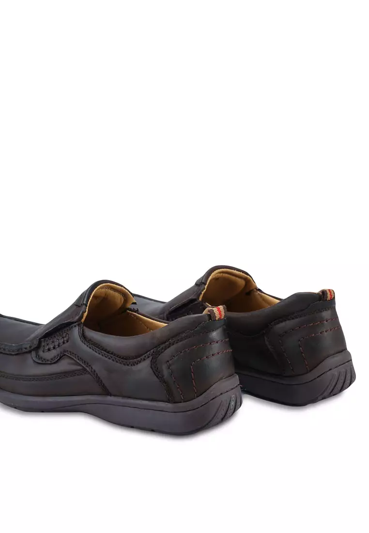 Faux Leather Slip-On Shoes by KNIGHT