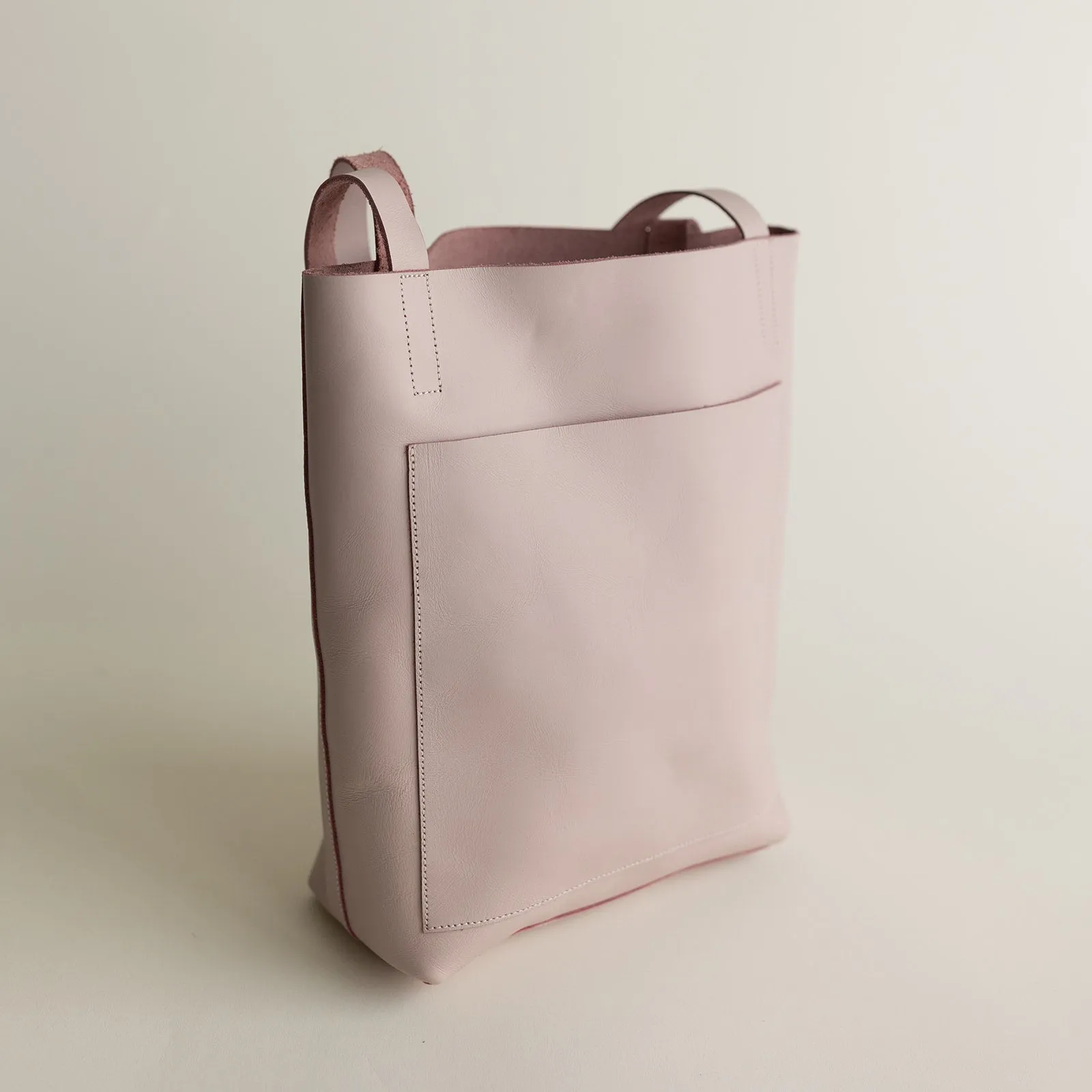 Lavender Mini Leather Tote