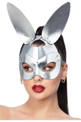 Provocative Faux Leather Bunny Mask