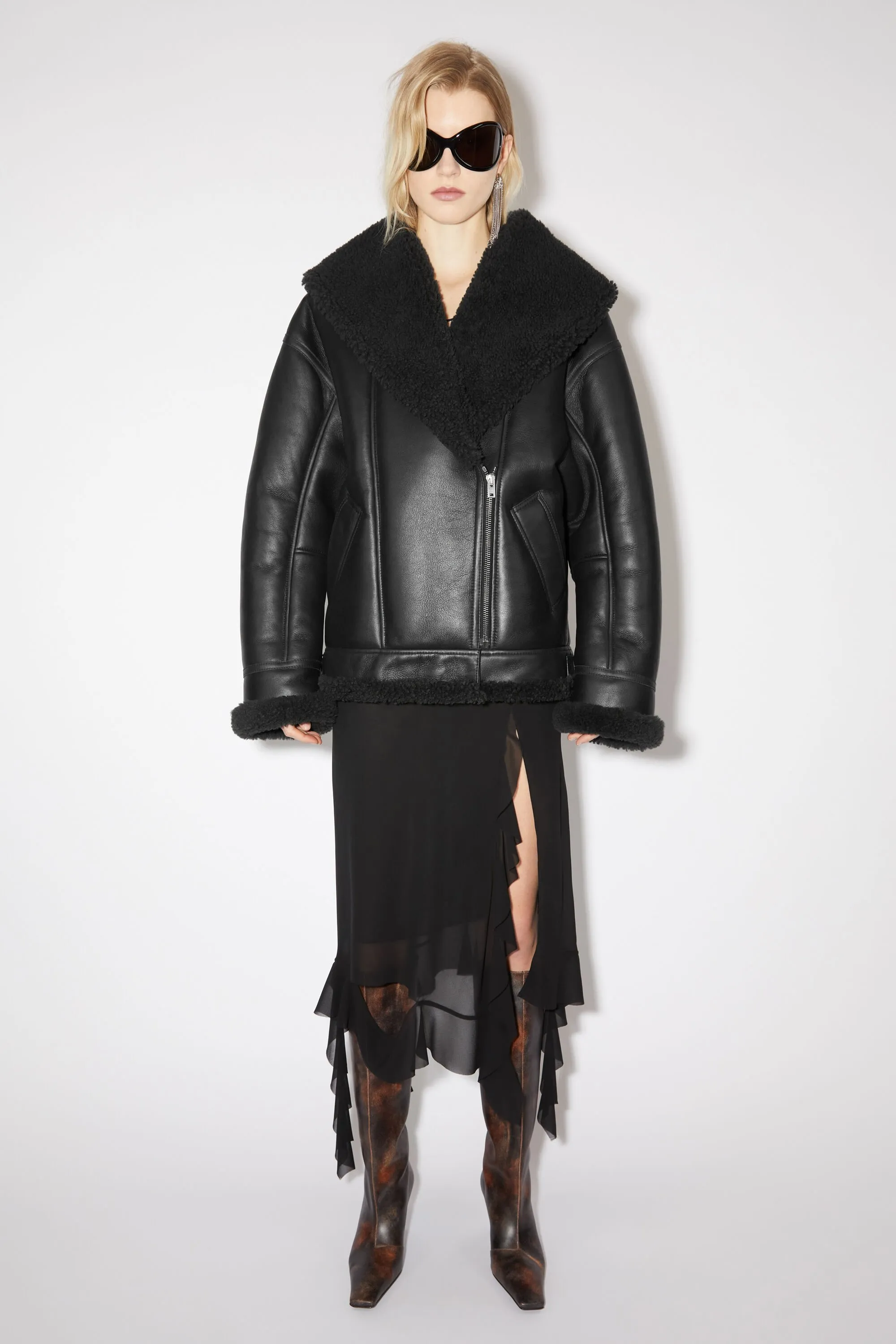 Leather Shearling Jacket