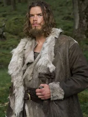 Leif Eriksson Trench Coat from Sam Corlett Tv Series Vikings Valhalla