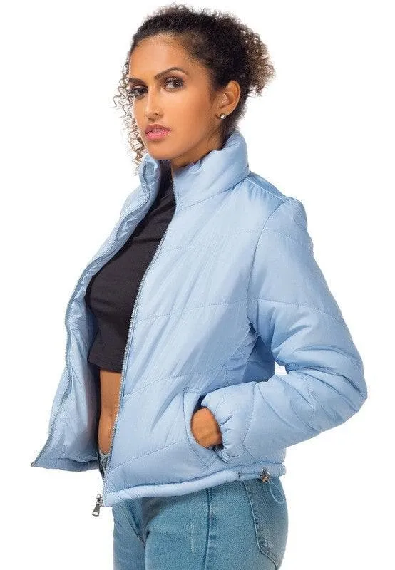 Long Sleeves Puffer Jacket by LONDON RAG in 5 Colors