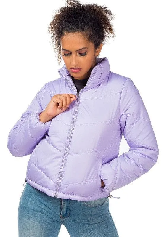 Long Sleeves Puffer Jacket by LONDON RAG in 5 Colors