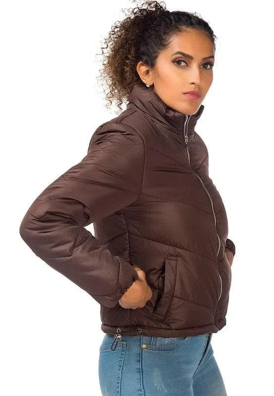 Long Sleeves Puffer Jacket by LONDON RAG in 5 Colors