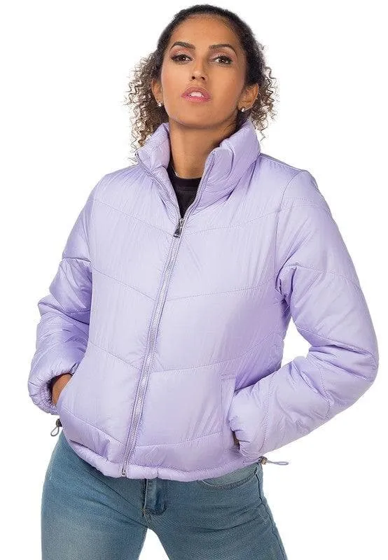 Long Sleeves Puffer Jacket by LONDON RAG in 5 Colors