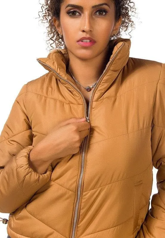 Long Sleeves Puffer Jacket by LONDON RAG in 5 Colors