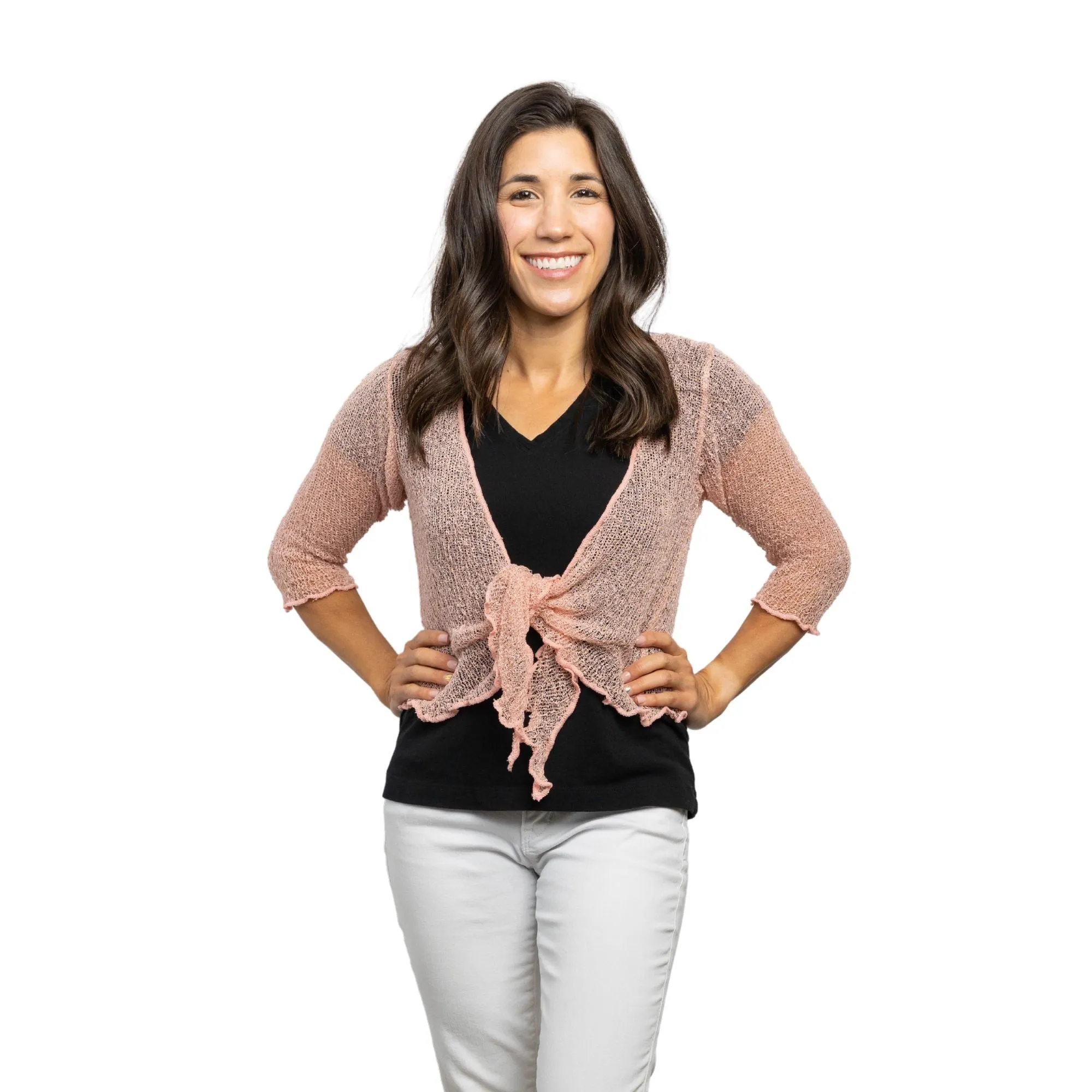 Lost River Knit Tie-Front Shrug