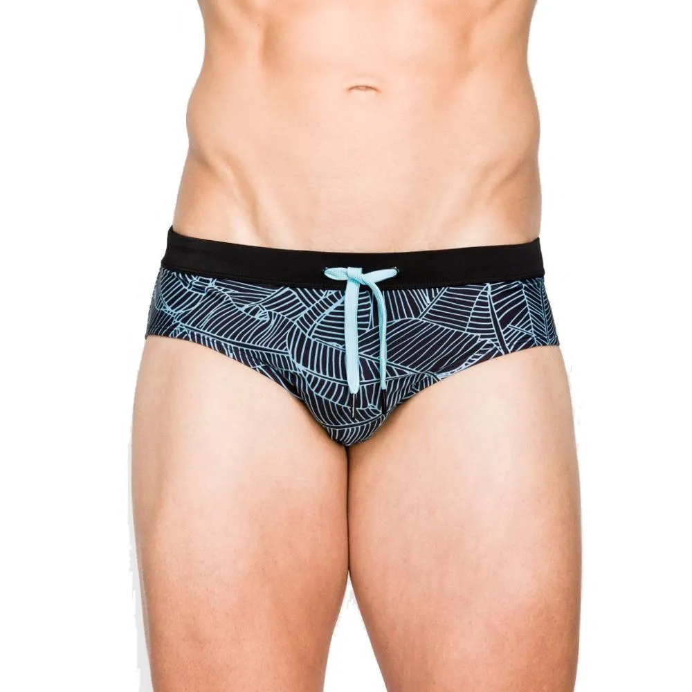 Men's Push-Up Printed Trunks