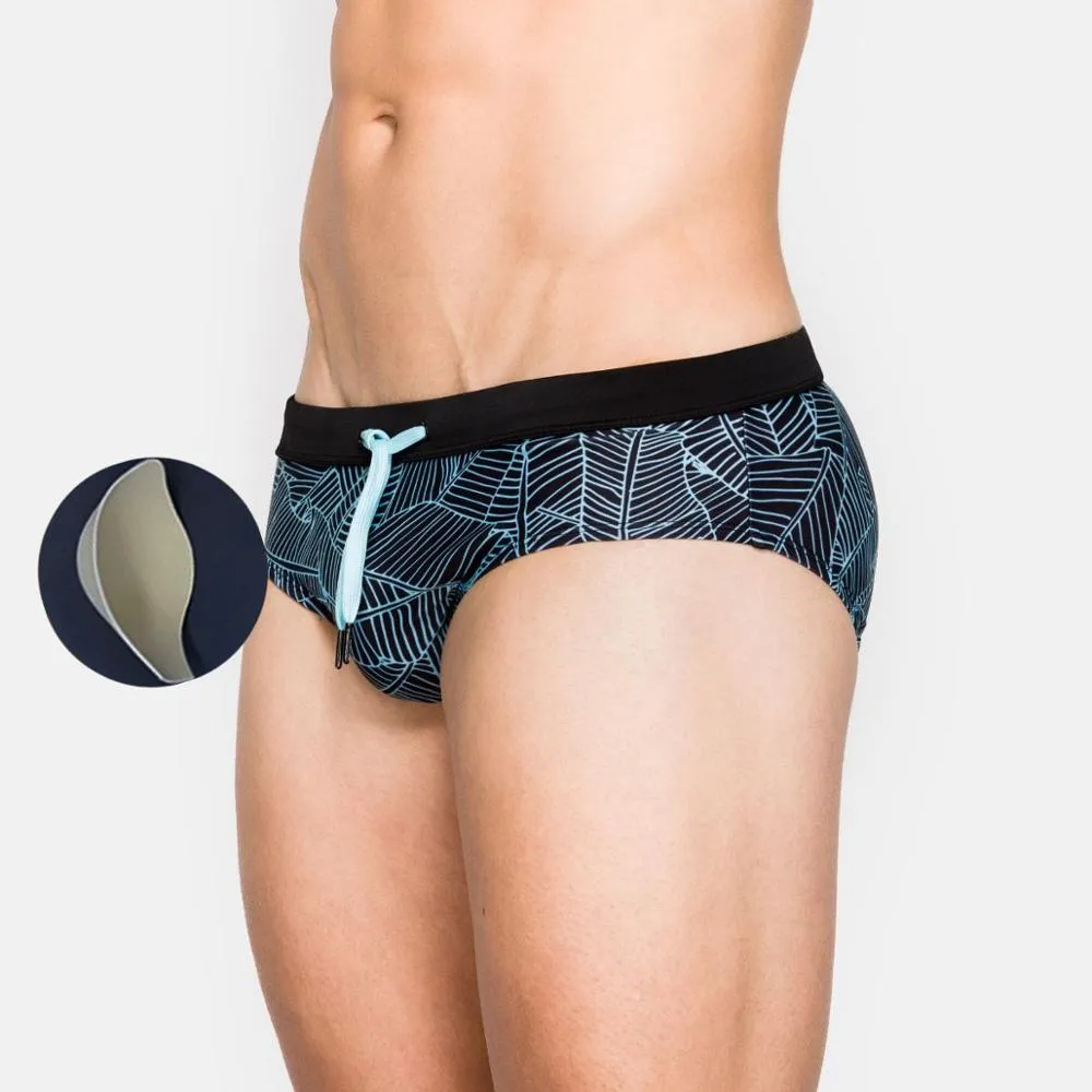 Men's Push-Up Printed Trunks