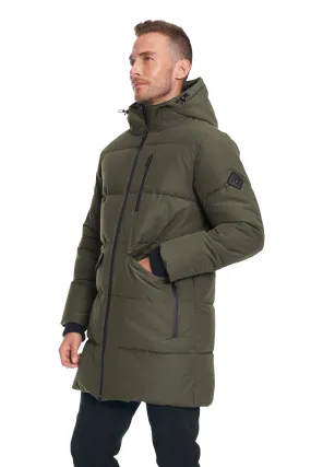 Olive JASPER Men's Vegan Down Puffer Coat