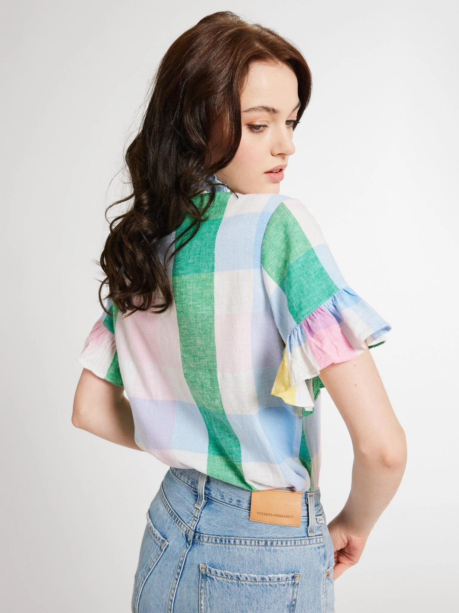 Pastel Plaid Mille Vanessa Top