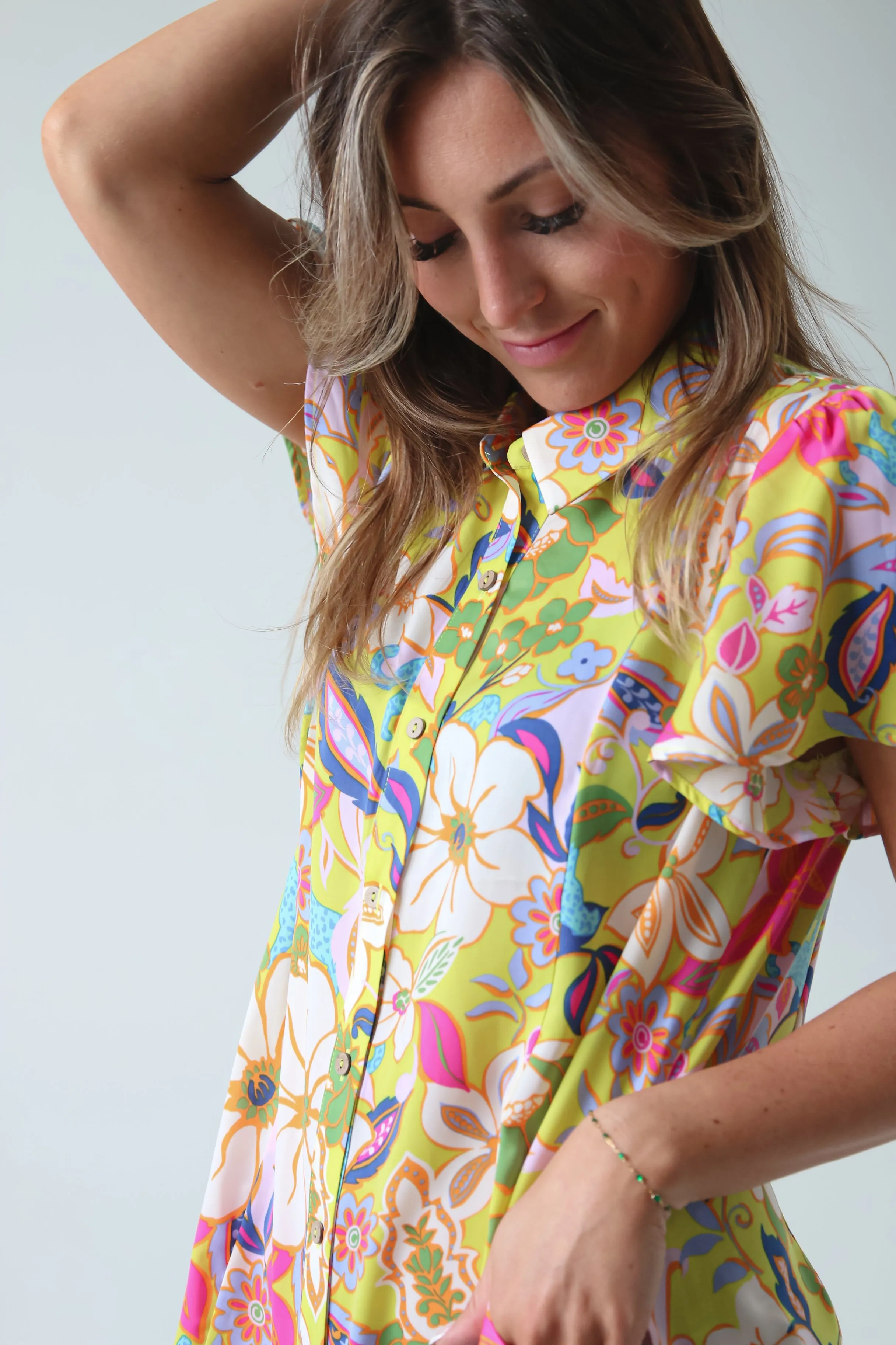 Mirabelle Dress in Pineapple