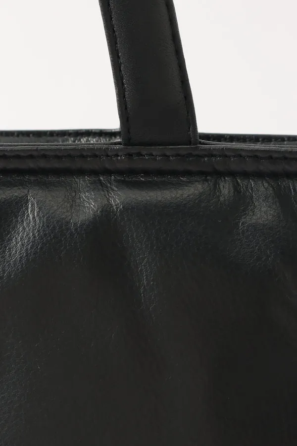 MJ Leather Tote Bag