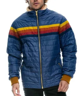 Blue Puffer Jacket worn by Alex Saxon in Nancy Drew