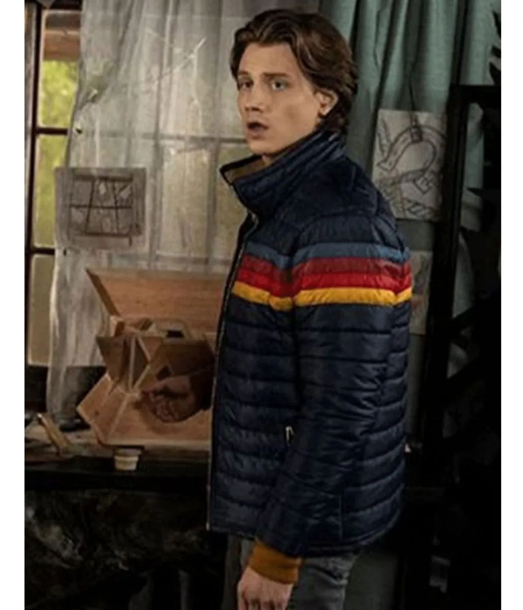 Blue Puffer Jacket worn by Alex Saxon in Nancy Drew