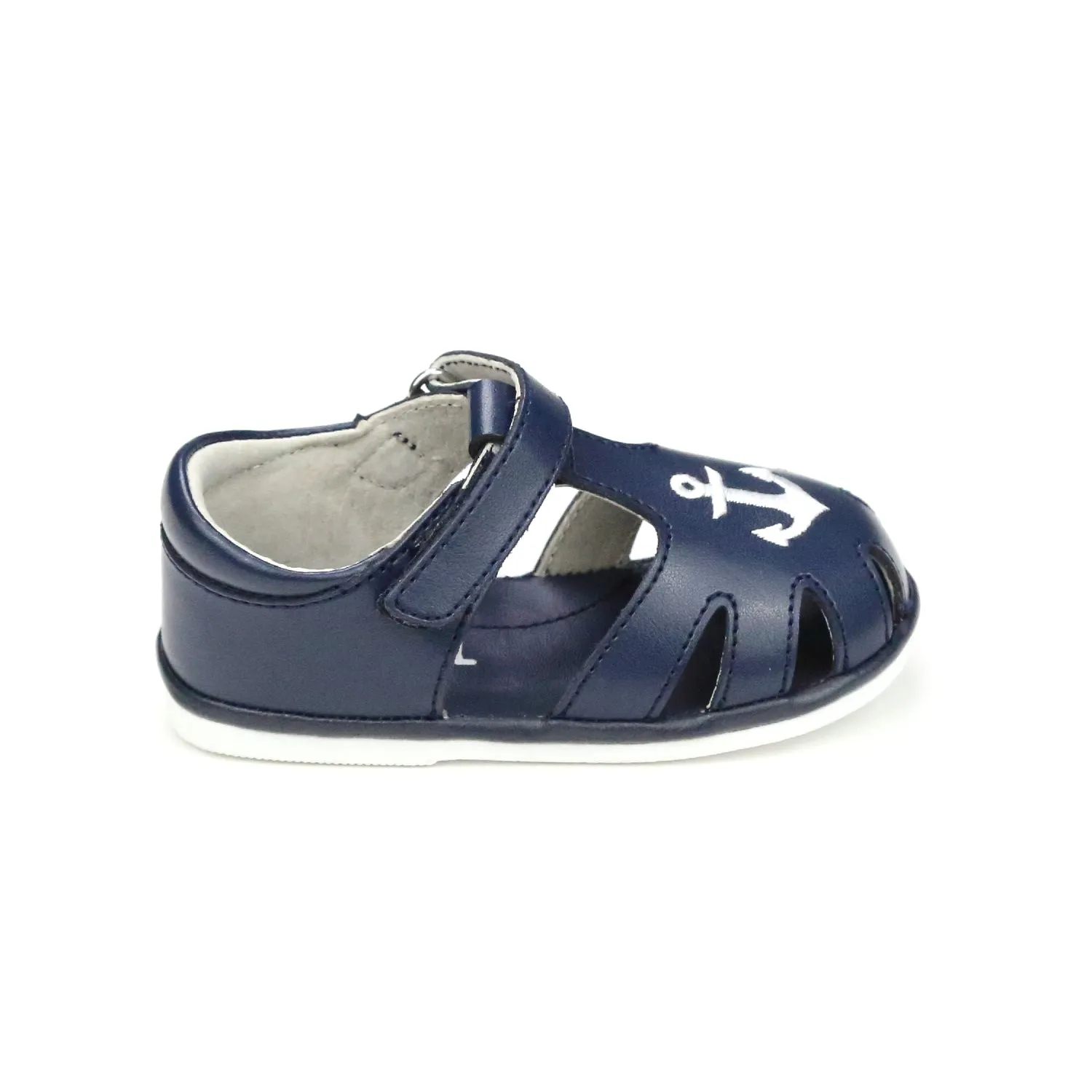 Nautical Caged Leather Sandal