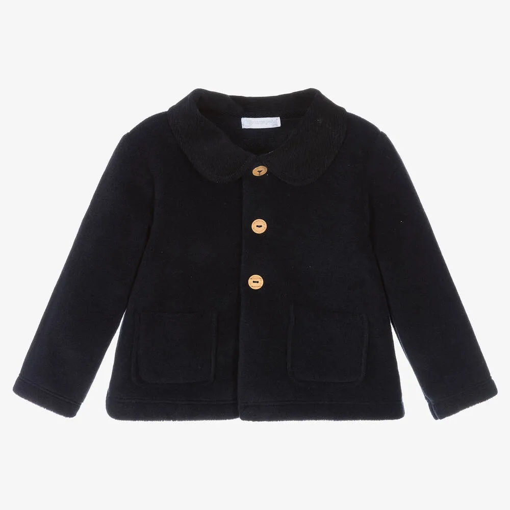 Navy Blue Fleece Jacket for Boys